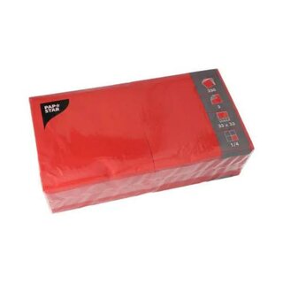 Papstar 12483 Servietten 33x33cm, rot, 250 St�ck