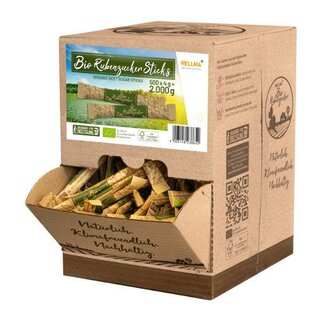 Hellma Bio R�benzuckersticks, 500 Sticks je 4g