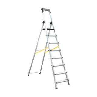 Wonday Leiter 8 Stufen Aluminium