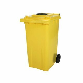 Sammelbeh�lter f�r Flaschen, gelb, 240 Liter