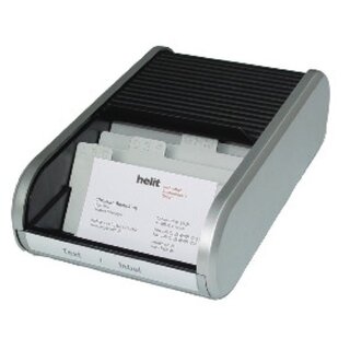 Visitenkartenbox Helit H62180, für 300 Karten, 8-teiliges...