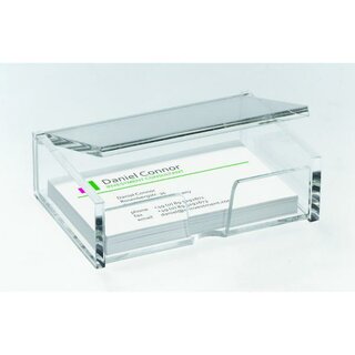 Visitenkartenbox, 98 x 68 x 29 mm, für: 80 Karten,...