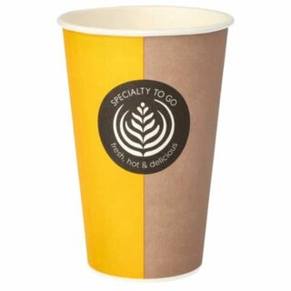 Becher to go, Pappe, beschichtet, 300 ml, 8 x 11,8 cm, bunt
