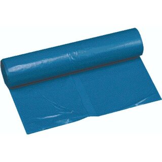 Mllsack stark, LDPE, 0,06 mm, 120 l, 700 x 1.100 mm, blau, 25 Stck