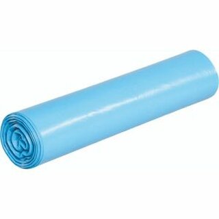 Mllsack stark, LDPE, 0,04 mm, 120 l, 700 x 1.100 mm, blau, 25 Stck