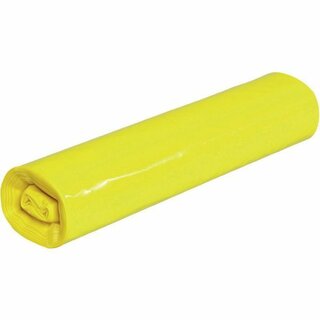 Müllsack stark, LDPE, 0,04mm, 120l, 700x1.100mm, gelb