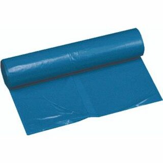 Mllsack stark, LDPE, 0,06 mm, 160 l, 530 x 470 x 1.100 mm, blau, 100 Stck