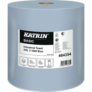 Wischtücher Rolle Katrin 464354, 3lagig, 360m, blau