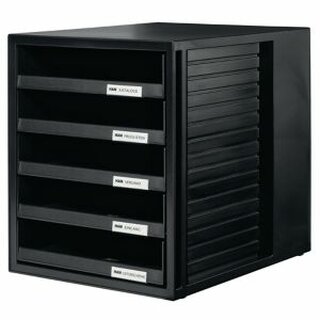 Schubladenbox HAN 1401, 5 Schubladen, schwarz