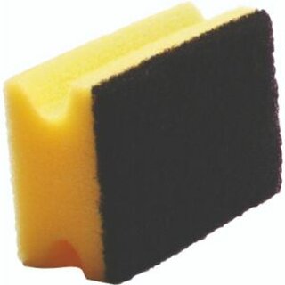Reinigungsschwamm Meiko 921250, 9,5 x 4,5 x 7 cm, gelb/schwarz, 10 Stck