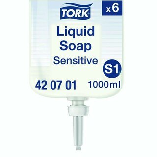 TORK Seifencreme Premium Extra Mild 420701, Nachfllung, wei, 6 x 1 l