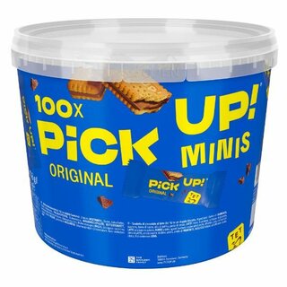 Gebäck PiCK UP!, CHOCO minis, Klarsichtdose, 100 x 10,6 g