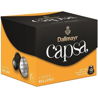 Capsa Kapseln Lungo Belluno, gelb, 10 Stück