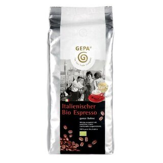 Espressobohnen Gepa 8910972, Bio Espressobohne, ungemahlen, 1000g