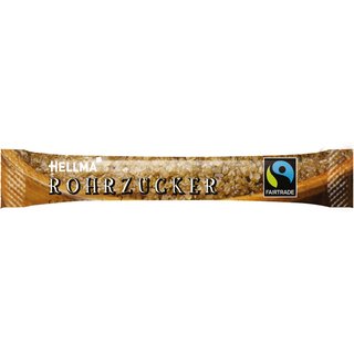 Rohrzucker, grobkörnig, braun, 500 Sticks à 4 g