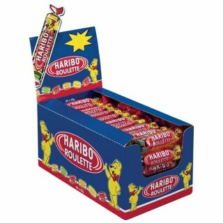 Haribo Fruchtgummi Roulette, Displaykarton mit 50 Stück a...
