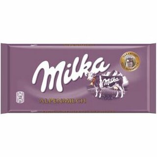 Milka Schokolade Milka Alpenmilch Tafel 100g