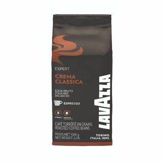 Kaffee Lavazza Expert Crema Classica, ungemahlen, 1000g