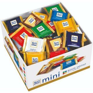 Ritter Sport Schokolade Mini, sortiert, 1400 Gramm, 84 Stück