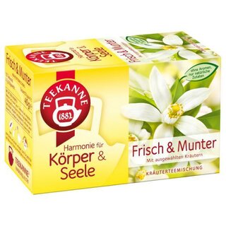 Teekanne Tee Harmonie Frisch und Munter, 20 Beutel