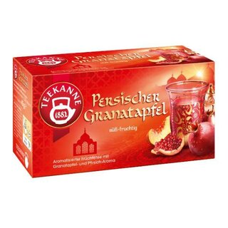 Teekanne Ländertee Persicher Granatapfel, 20 Beutel
