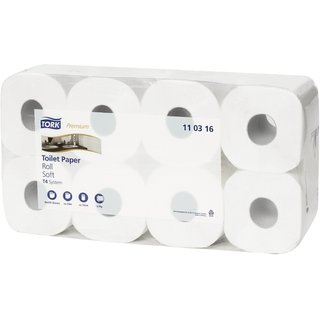 Toilettenpapier Premium, 3lagig, Rolle, 250 Blatt, 10x13cm, wei