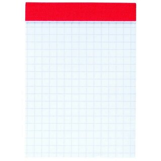 Notizblock, kariert, A7, 70 g/m², holzfrei, weiß, 50 Blatt