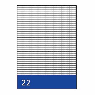 Kanzleipapier Aurora, holzfrei, A3/A4, kariert, 250 Blatt