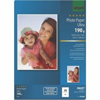 Sigel Inkjet Photo Papier seidenmatt superWE A4 190g 50 Blatt
