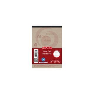 Herlitz Notizblock 100050295, DIN A6, kariert, 50 Blatt, 60 g/qm 10 St�ck