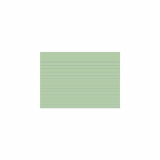 Karteikarte, liniert, A6, Karton, 205 g/m², grün