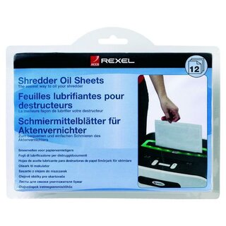 Ölpapier Rexel 2101948, für Aktenvernichter, 12 Blatt