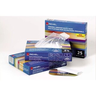 Plastiksäcke Rexel 40060, für Aktenvernichter, Volumen:...