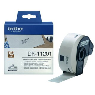Adress-Etiketten Brother DK11201, 29 x 90mm, weiß, 400 Stück