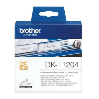 Brother Dk11204 Vielzwecketiketten 17 x 54 mm, 400 Stück