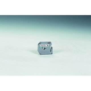Schriftbandkassette M, unlam., 12mmx4m, schwarz auf weiß