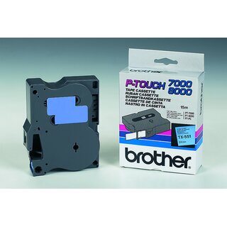 Schriftband Brother TX551, Breite: 24mm, laminiert,...
