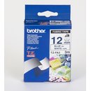 Schriftbandkassette, TZe, unlaminiert, 12mmx3m, blau auf...