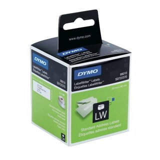 Adress-Etiketten Dymo S0722370, 89 x 28mm (BxH), weiß, 2...