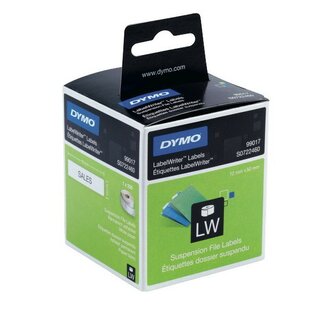 Etikettenband Dymo, 12 x 50mm (BxH), weiß, 220 Stück