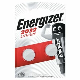 Batterie Energizer 624835, Knopfzelle, CR2032, 3 Volt, Lithium, 2 Stck