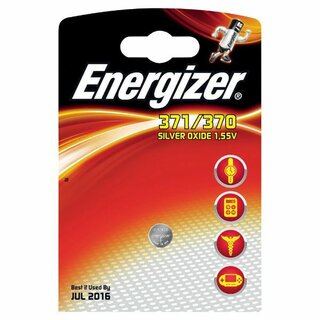 Batterie Energizer 638900, Knopfzelle, 371/370, 3 Volt, silber