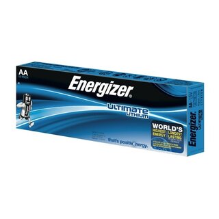 Batterie Energizer 634352, Mignon, FR06/AA, 1,5 Volt, Ultimate Lithium, 10 Stck