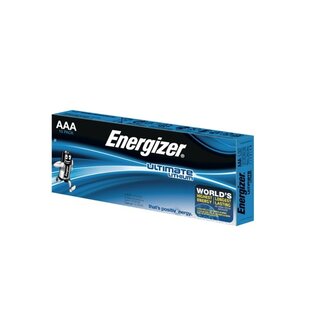 Batterie Energizer 634353, Micro, FR03/AAA, 1,5 Volt, Ultimate Lithium, 10 Stck