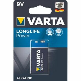 Batterie Varta 4922, E-Block, 6LR61, 9 Volt, Longlife Power