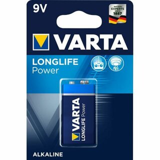 Batterie Varta 4922, E-Block, 6LR61, 9 Volt, Longlife Power