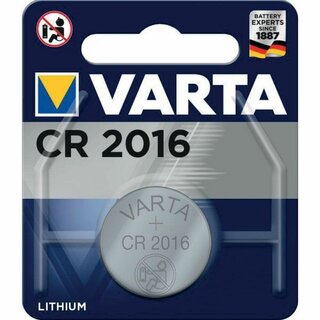 Batterie Varta 6016101401, Knopfzelle, CR2016, 3 Volt, Lithium