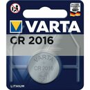 Batterie Varta 6016101401, Knopfzelle, CR2016, 3 Volt,...