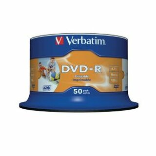 DVD-R Verbatim 43533, 4,7GB, Schreibgeschwindigkeit: 16x, Spindel, 50 Stck