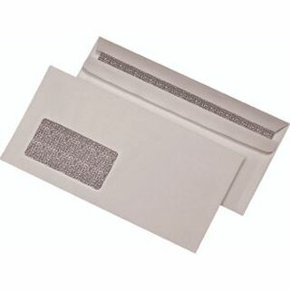 Briefumschlag, Zahlenmeer, mit Fenster, sk, DL, 75 g/m², weiß